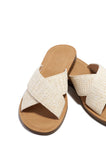 Stetnode La Palma Slip On Flat Sandals - Straw