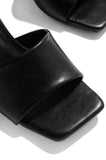 Stetnode Valentine Block Heel Mules - Black PU