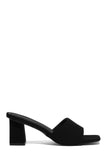 Stetnode Valentine Block Heel Mules - Black PU