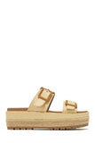 Stetnode Cabo Nights Platform Slip On Sandals - Natural