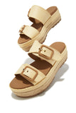 Stetnode Cabo Nights Platform Slip On Sandals - Natural