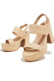 Stetnode Chelsea Platform Block Heels - Natural