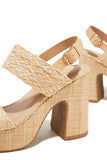 Stetnode Chelsea Platform Block Heels - Natural