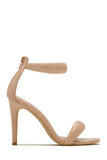 Stetnode Acelyn Single Sole Ankle Strap High Heels - Nude