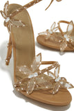 Stetnode Fantasy Embellished Around The Ankle Coil Heels - Nude