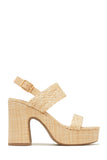 Stetnode Chelsea Platform Block Heels - Natural