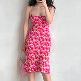 Stetnode Floral Paradise Midi Dress ~