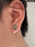 Stetnode Oval Star Pattern Earrings