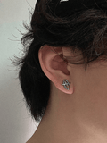 Stetnode Oval Star Pattern Earrings