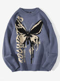 Stetnode Oversized Butterfly Jacquard Sweater