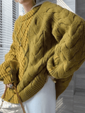 Stetnode Oversized Cable Knit Sweater