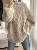 Stetnode Oversized Cable Knit Sweater