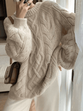 Stetnode Oversized Cable Knit Sweater