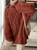 Stetnode Oversized Cable Knit Sweater