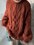 Stetnode Oversized Cable Knit Sweater