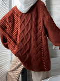 Stetnode Oversized Cable Knit Sweater