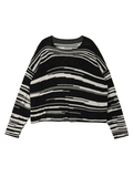 Stetnode Oversized Stripe Jumper Knit Sweater