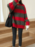 Stetnode Oversized Stripe Pullover Sweater