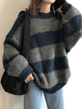 Stetnode Oversized Stripe Pullover Sweater