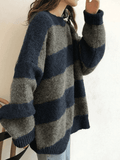 Stetnode Oversized Stripe Pullover Sweater