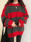 Stetnode Oversized Stripe Pullover Sweater