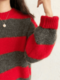 Stetnode Oversized Stripe Pullover Sweater