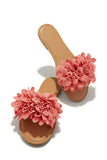 Stetnode Analia Slip On Flower Sandals - Peach