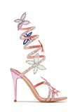 Stetnode Fantasy Multi Color Around The Ankle Coil Heels - Pink