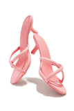 Stetnode Aylina Kitten Heel Mules - Pink