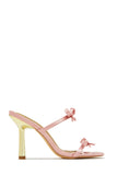 Stetnode Simple Affair Bow Heel Mules - Pink