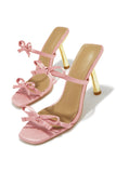 Stetnode Simple Affair Bow Heel Mules - Pink