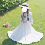 Stetnode Cottagecore Princesscore Hidden Garden White Dress