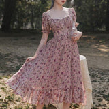 Stetnode Rose Petals Pressed in a Love Letter Cottagecore Dress