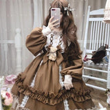 Stetnode Cottagecore Kawaii Teddy Bear Dress