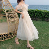 Stetnode Cloud Fairycore White Dress