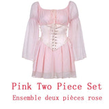 Stetnode Storybook Heroine Fairy Grunge Princesscore Dress Set with Optional Top