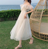 Stetnode Cloud Fairycore White Dress