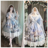 Stetnode Aquamarine Lake Fairycore Princesscore Cottagecore Dress