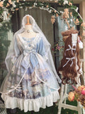 Stetnode Aquamarine Lake Fairycore Princesscore Cottagecore Dress