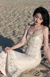 Stetnode Mermaid Duchess of Pearls Fairycore Princesscore Cottagecore Dress