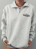 Stetnode Quarter Zip Printed Sweatshirt