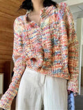 Stetnode Rainbow Front Button Cardigan