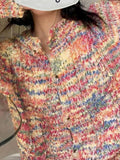 Stetnode Rainbow Front Button Cardigan