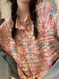 Stetnode Rainbow Front Button Cardigan