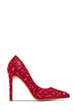 Stetnode Kelly Embellished High Heel Pumps - Red