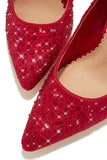 Stetnode Kelly Embellished High Heel Pumps - Red