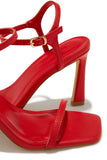 Stetnode Lorie Single Sole Mid Heels - Red