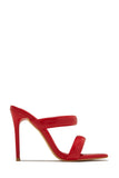 Stetnode Stassie Single Sole High Heel Mules - Red