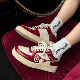 Stetnode back to school Red Rose Aesthetic Sneakers