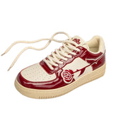 Stetnode back to school Red Rose Aesthetic Sneakers